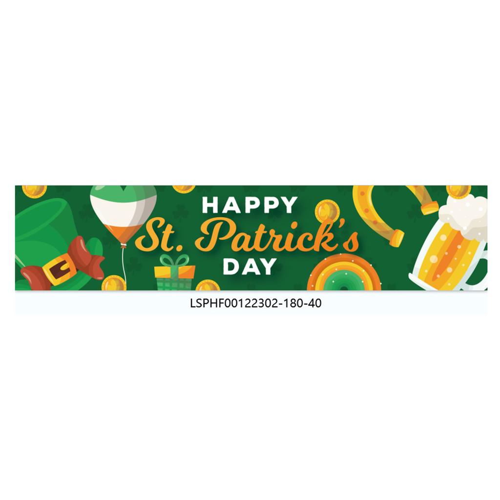 Irish Festival Clover Theme Party Outdoor Party Venue Arrangement Props Polyester Cloth Poster Customization