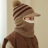 Skiing Children Winter Hat Scarf Set Knitted Kids Protection Child Hats Girls Boys