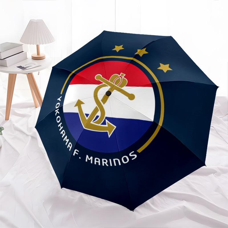 

Yokohama F. Marinos pattern, automatic folding umbrella, portable and foldable design, 8 ribs, a Christmas or birthday gift.