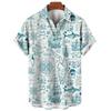Sailing World Graphic Print Vintage Shirt Fashion Casual Hawaiian Beach Style Summer Oversized Shirts for Men  Women Shirts