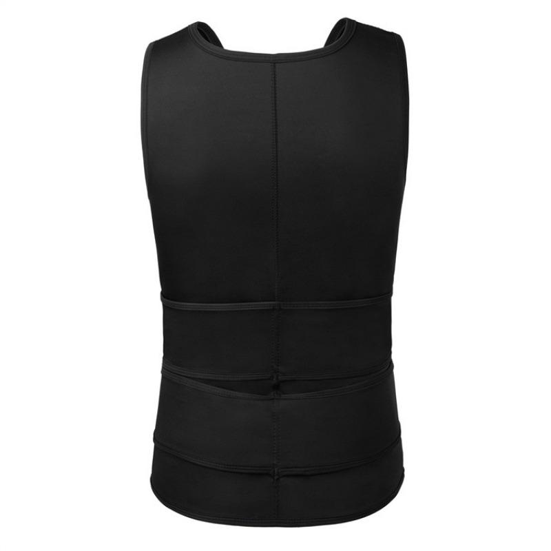 Mens Plus Size Waist Trainer Sweat Vest Neoprene Slimming Body Shaper Fitness Workout