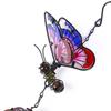 Vintage Wind Chime Metal Painted Hanging Decoration 3D Butterfly Pendant  Landscape