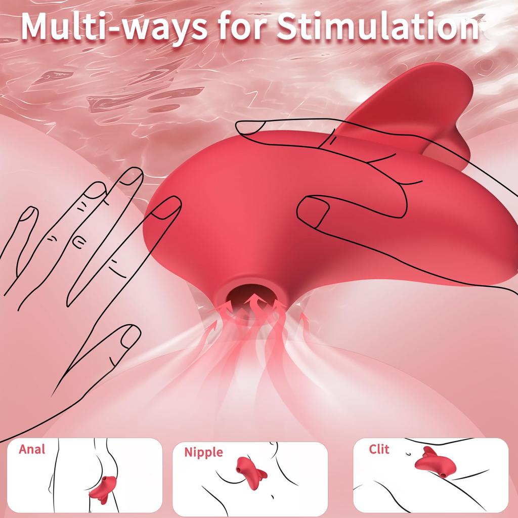 Sucking Vibrator Adult Sex Toys, Clitoral Vibrators Sex Toy with 10 Suction Modes, Waterproof Rose Stimulator for Womens Couples Pleasure