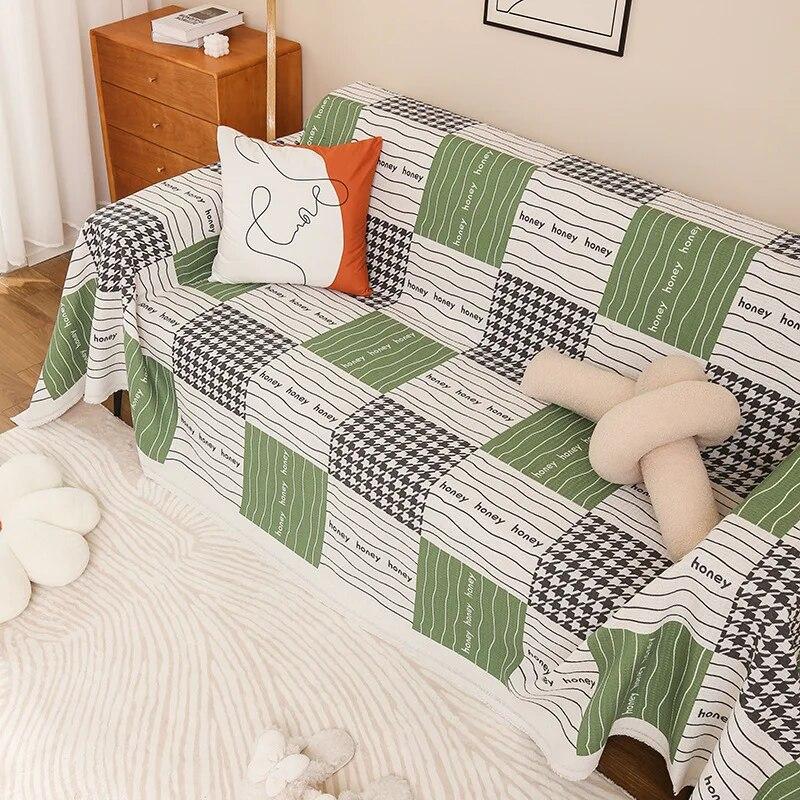 Nordic Tassel Sofa Throw Blankets Large Soft Outdoor Camping Picnic Beach Towel Leisure Relax Four Season Travel Rug