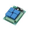 12V 433Mhz 4CH Channel Relay RF Wireless Garage Doors Remote Control Switch Receiver Module