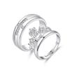 European-American Zircon Open Ring: Elegant, High-End Fashion Jewelry for Women
