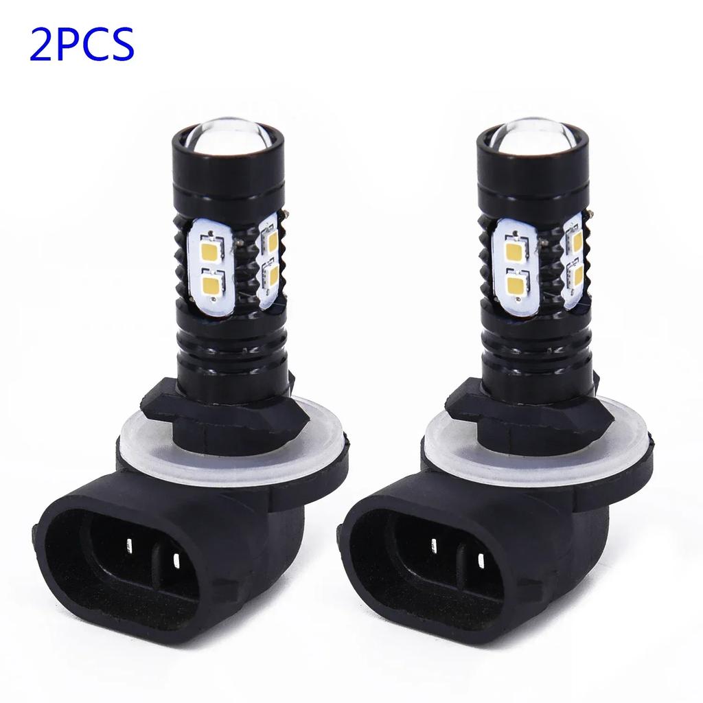 Bright Bulbs Lamps Lights 50W DRL 6500K Daytime Driving Fog 881L IP68 886 Running 888 Waterproof White 894 894X