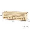 67-Slot Premium Wooden Brush Holder - Durable Artist Desk Organizer, Pencil & Paint Brushes Storage, Elegant Art & Craft Supplie
