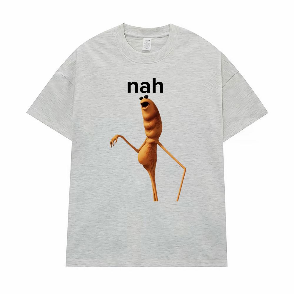 Hot Sale Marcus The Worm Funny Meme Printed T-Shirts Men's Clothing 100% Cotton Oversized T Shirts Humor Harajuku Fashion Tshirt