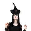 Halloween Wizard Hat Light Up Witch Hat Witch Caps Wizard Costume Accessories for Masquerade Party Decor Cosplay Props
