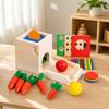 Wooden Developmental Activity Toy Interactive Shape Sorter Educational