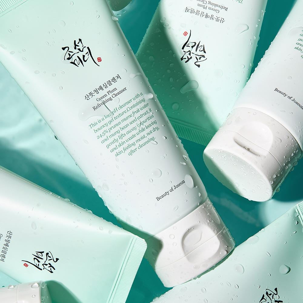 Beauty of Joseon Green Plum Refreshing Cleanser – Mild pH-Balanced Gel Cleanser with Green Tea and Plum Extracts, Korean