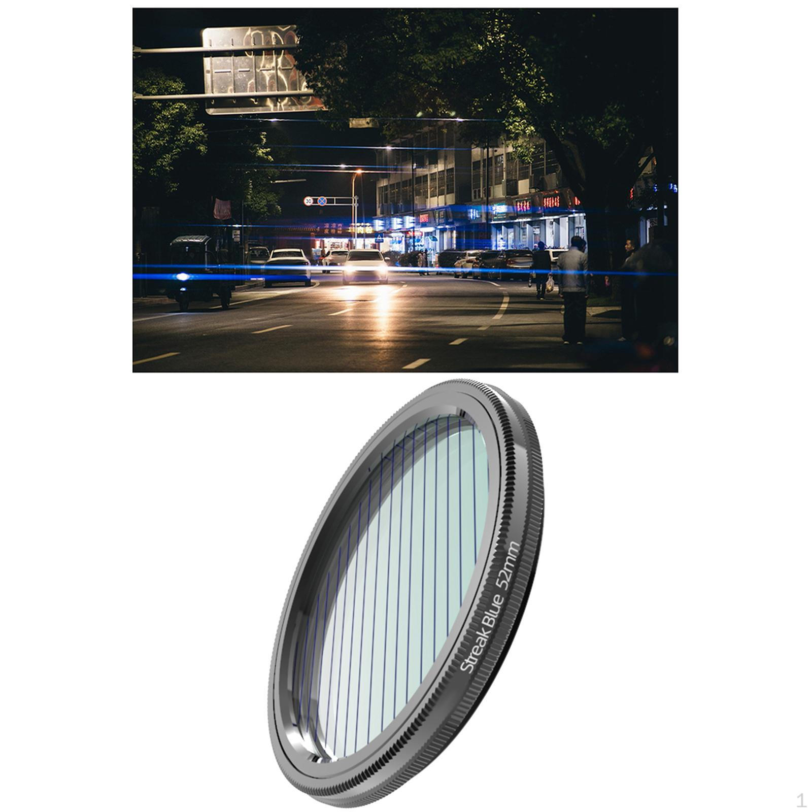 Blue Brushed Filter Effect Len for DSLR Cinematice Video 52MM