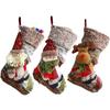 Decoration Plush Christmas Stockings Candy Gift Bag Christmas Ornaments Xmas Tree Hanging Decor