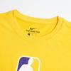Nike NBA Collaboration T-Shirt Logo Letter Crew Neck Short Sleeve Kids Tops Yellow 3Z2B7BBLA-31T