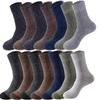1/2/5Pairs New Fashion Winter Warm Thicken Wool Male Socks Against Cold Snow Socks Japanese Harajuku Soft Cashmere Short Sock