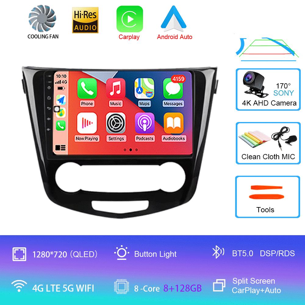 2 Din Android 14 Car Radio For Nissan Qashqai 2 J11 X-Trail T32 Rogue 2013-2021 Multimedia Player 2Din Carplay Stereo DVD