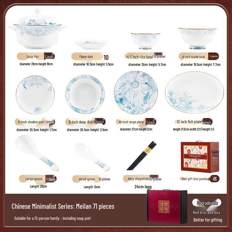 Mode Lanka Jingdezhen Ceramic Dinnerware Set