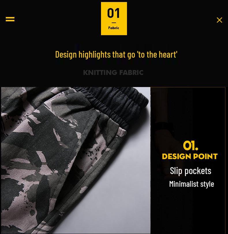 Men's Plus Size Camouflage Cargo Joggers - Streetwear Casual Loose Fit for Spring & Autumn