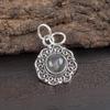 Ciondolo in agata muschiata, gioiello con pietre preziose, ciondolo in argento sterling massiccio 925, regalo per donna, ciondolo fatto a mano