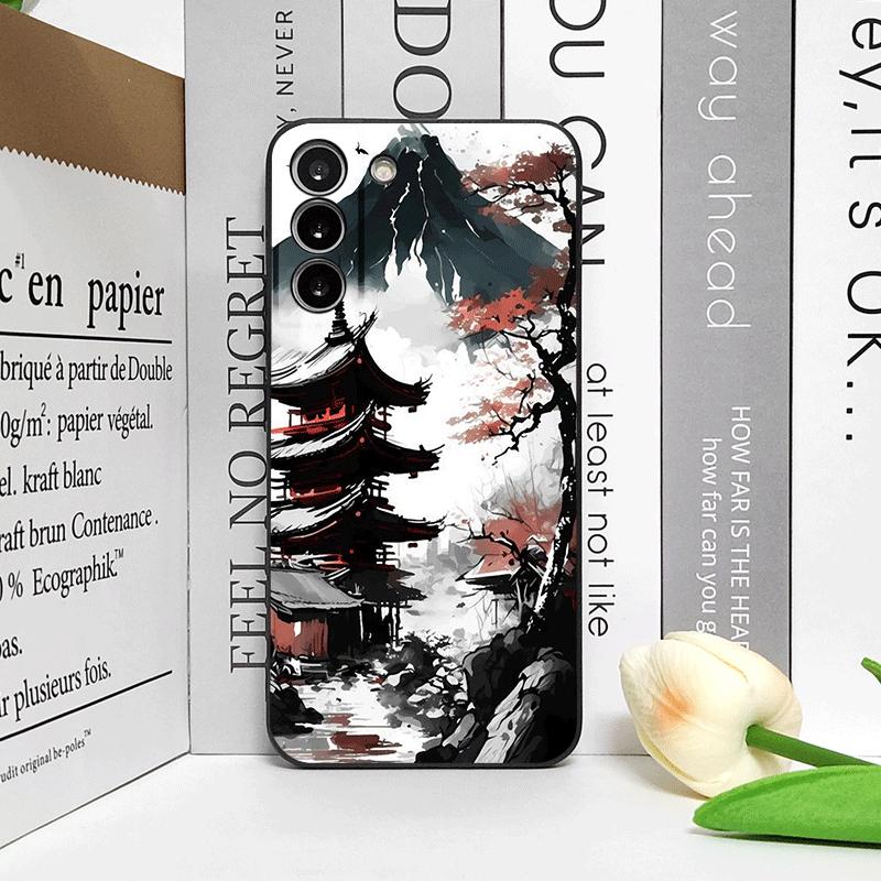 Ink Art Print Japanese Landscape Mountain Phone Case for Motorola Moto G85 G75 G04 G05 G34 E14Pro Edge 50 Fusion 40 30 Neo Cover