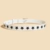 Fashion Belt For Women Pu Leather Star Pattern Casual Waist Accessory For Outdoor Wear