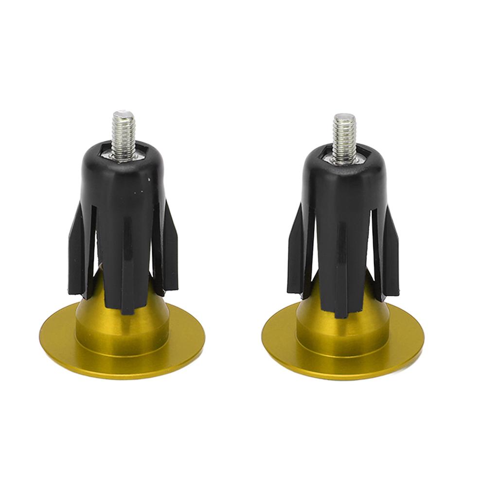 2 Stück Fahrradlenkerstopfen Aluminiumlegierung Verschleißfest Universal Mountainbike Griffendstopfen Gold