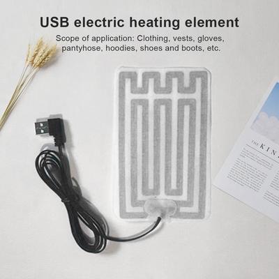 USB Heating Film Electric Heating Pad 5V Gloves Heater Foldable Carbon Fiber Heated Mat Multi-Function for Clothes Gloves Shoes