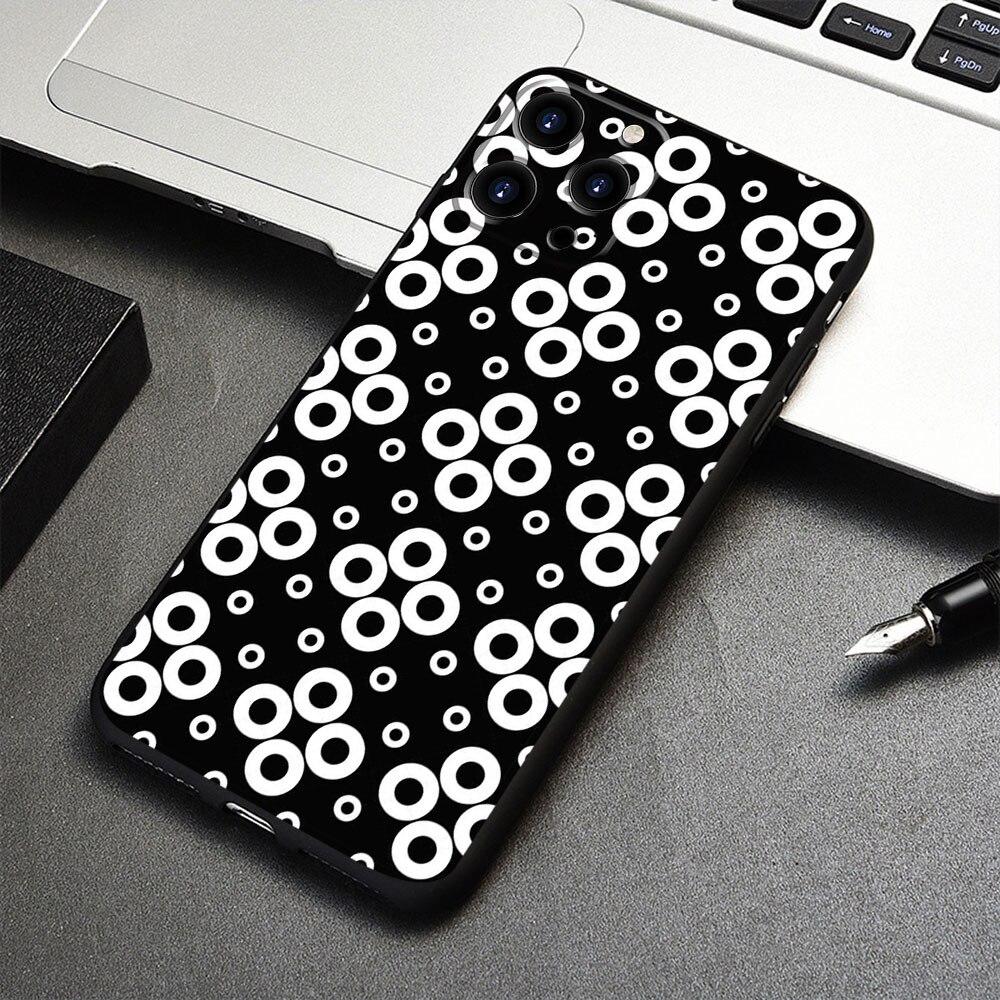 Pentru iPhone 7 12 14 8 Plus XR 13 Pro Max X 11 XS 5 6S 6 SE2022 5S SE2 Mini Smartphone Husă Telefon Buline Negre și Albe