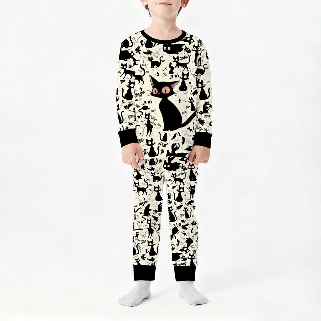 1116 Hot Sale New Christmas Loungewear Family Wear Parent-Child Pajama Printed Set on 1116