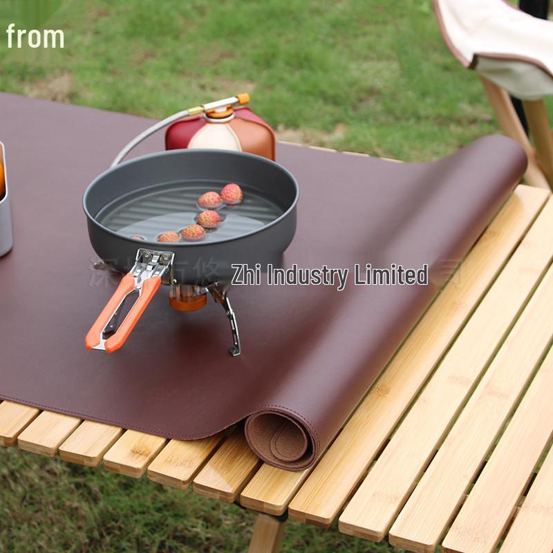 Waterproof Outdoor Leather Picnic Mat - Large Size for Camping and BBQ