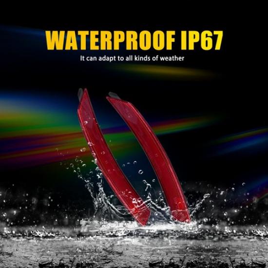 Side Light Marker Housings R56 For Hatch MINI 2007-2013 Lens Red Rear Left Right