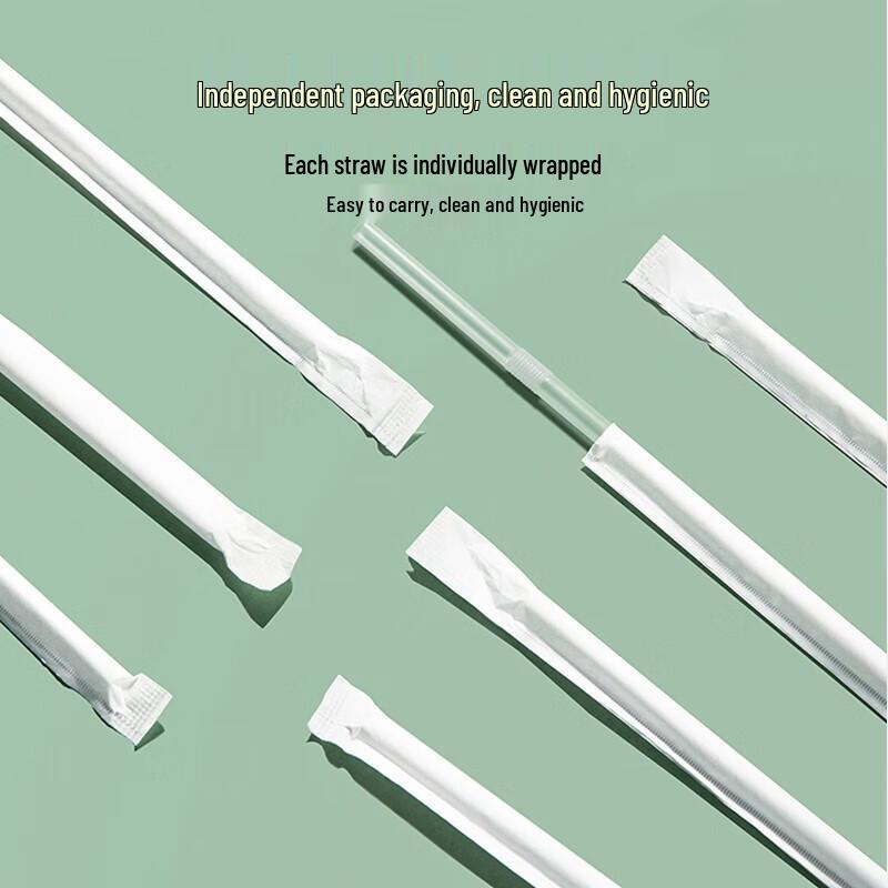 Dengbi Individually Wrapped Bendable Disposable Straws