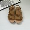 Women's Retro Cowhide Birkenstock Sandals: 2025 Summer Non-slip, Wear-resistant Beach Slippers