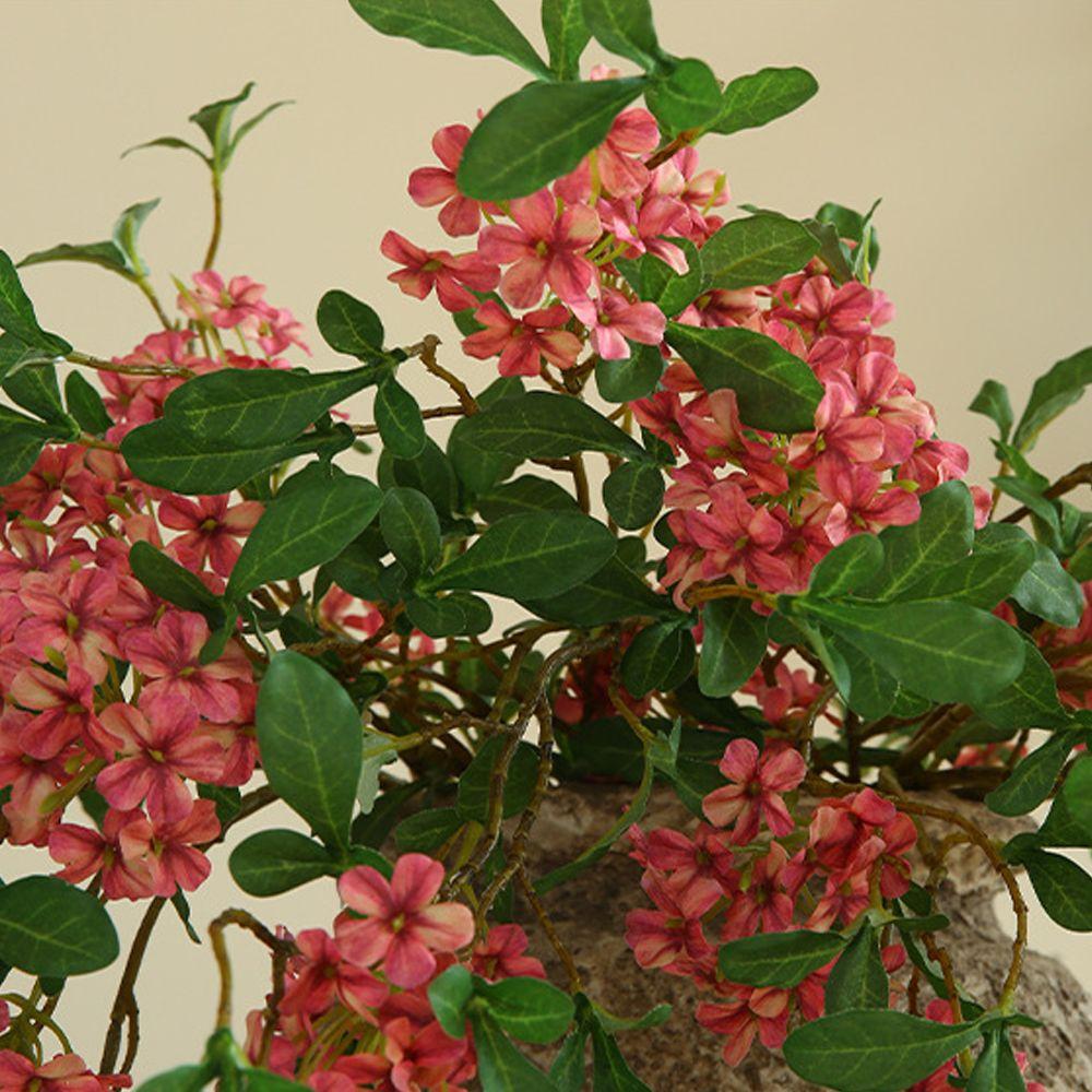 DIY Artificial Blue Mist Flower Long Stem Fake Flowers  Indoor Outdoor Decoration