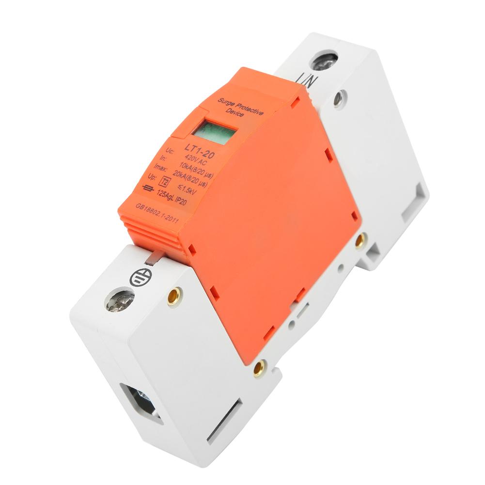1P 10kA 20kA 420vAC House Surge Protective Low Voltage Arrester Device