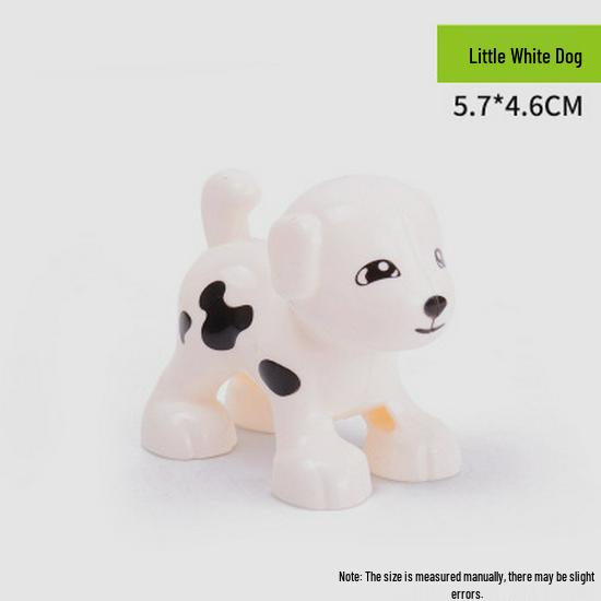 Compatible LEGO Large Building Blocks & Animal Accessories: Dinosaur, Crocodile, Tiger, Giraffe, Chicken, Dog, Cat.