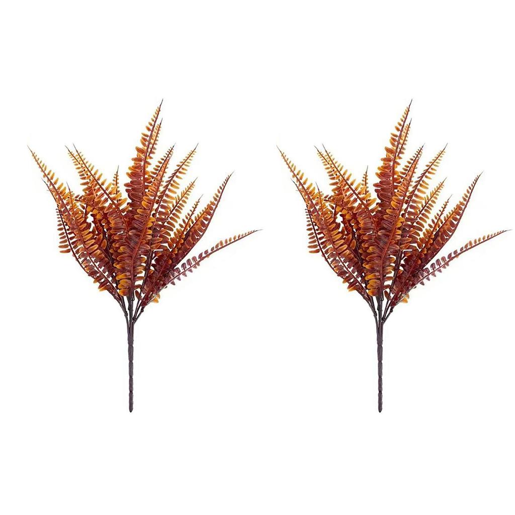 2pcs Simulation Persian Grass Grass Plant Green Wall Decoration Flowers And Green Leaves  Fern