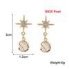 Trendy Ball Pendants Hanging Earrings for Women Crystal Star Top Dangle Earrings Elegant Unusual Earrings Brincos