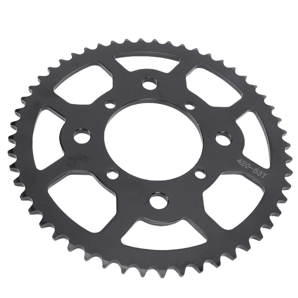 420 53T Rear Sprocket Efficient Gear Ratio Heavy Duty Steel Alloy Optimal Performance for Dirt Pit
