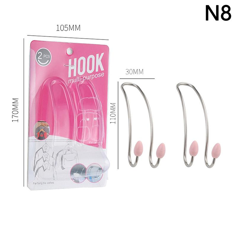 2Pcs Car Seat Hook Auto Hidden Back Seat Headrest Hanger For Handbag Shopping Bag Coat Storage Hanger Car Hook Organizer