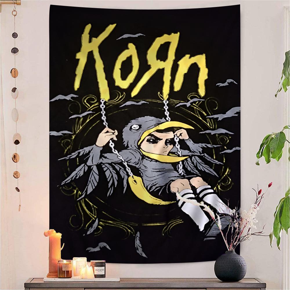 KkornRock Hippie Wall Hanging Tapestries Bohemian Wall Tapestries Mandala INS Home Decor