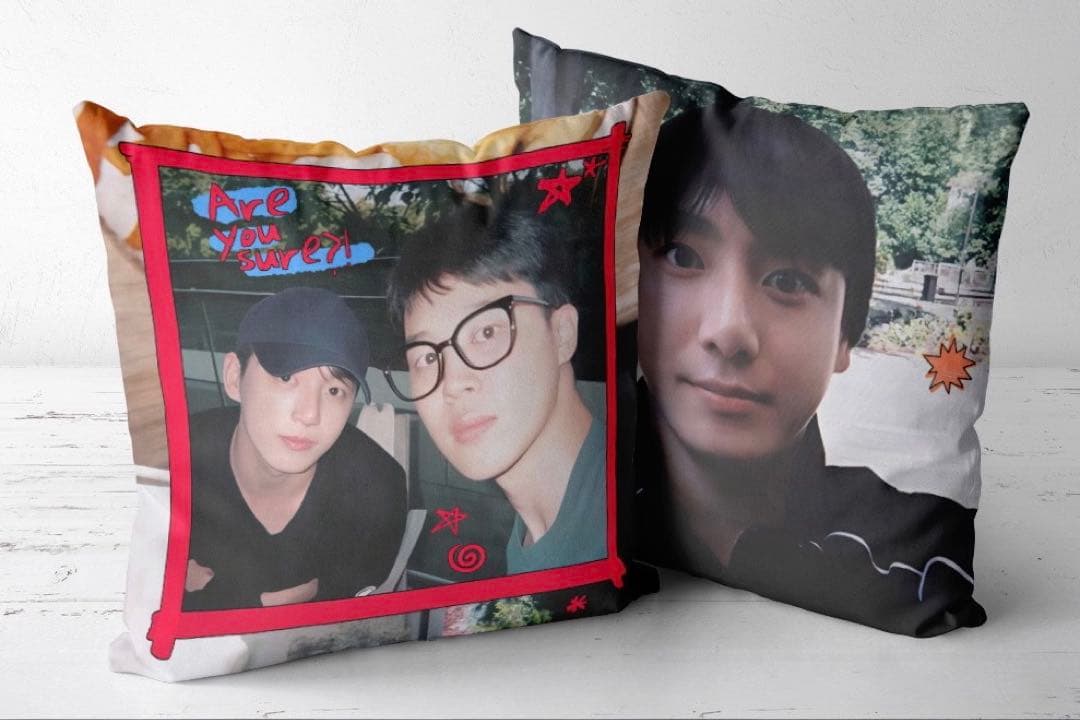 [USED] BTS cushion cover - Ige Maja - Jungkook & Jimin