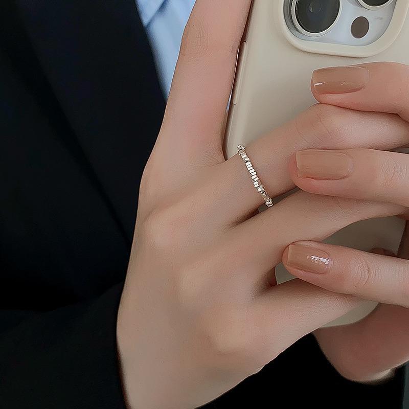 Rope Elastic Stylish Copper Ring For Women Featuring Unique Geometric Elements Fashion