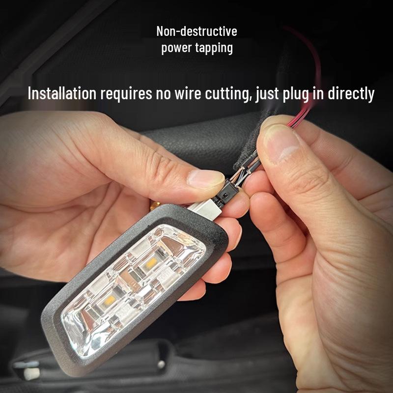 Car Trunk Ambient LED Light Strip: No Wiring, Automatic Induction Tail Box Decoration.