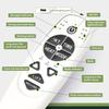 5 Pin Female Plug DN-34A 9 Button Recliner Remote Controller for Heat Vibration & Up/Down, 3 Vibration Mode & 3 Massage Time Option with 1 USB