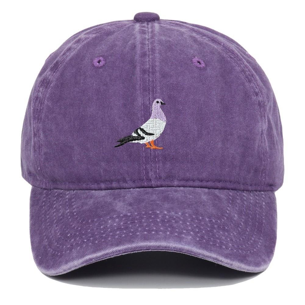 Pigeon Embroidery Pattern Baseball Cap Casual Sunscreen Hats Fashion Baseball Hats All Seasons