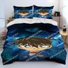 Anime Detective Conan Cartoon Bedding Set Single Twin Double Queen King Cal King Size Bed Linen Set