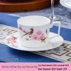 Jingdezhen Peach Blossom Bone China Coffee Cup & Saucer