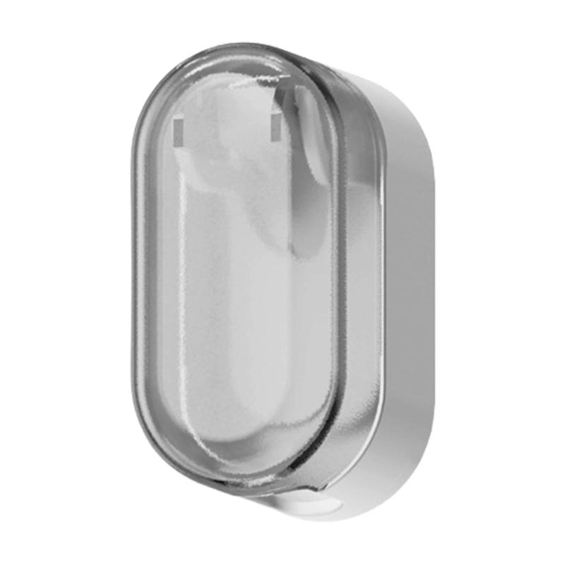 

Adhesive Wall Toothbrush Organizers With Cover Easy Install Dust Proof Adhesive Toothbrush Rack For Clean Bathroom серый